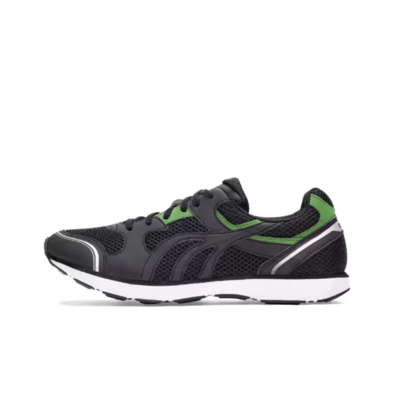 DO WIN Low Top Marathon Running Shoes Unisex Black Green-0