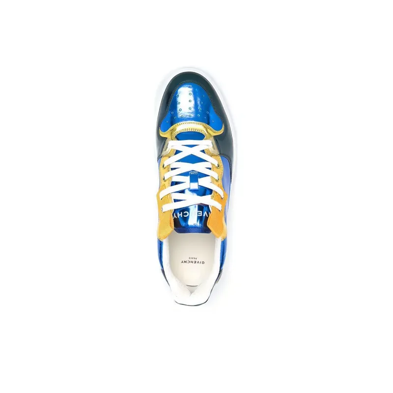 GIVENCHY Wing Skateboard Shoes Men's Blue Yellow-3