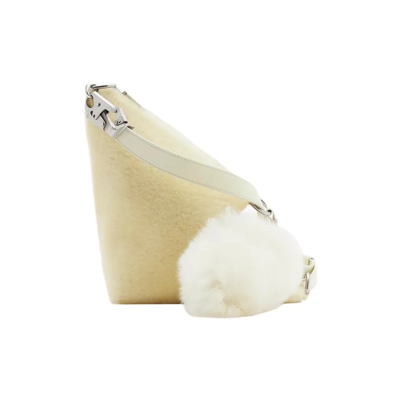 Burberry Sheep Wool Leather Bucket Bag Handbag Shoulder Bag Mini Women's Fruit Dew Color-2