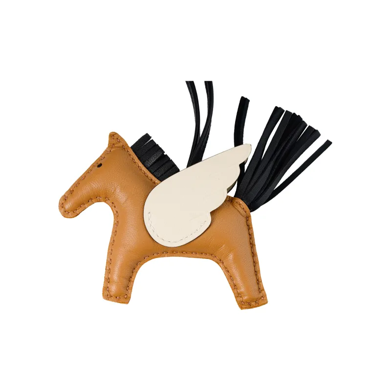 HERMES Cow Leather Pendants Unisex Brown-1