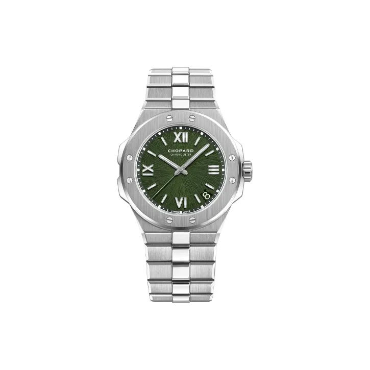 CHOPARD Automatic Mechanical Movement Unisex Watch 41mm Green Dial Stainless Steel Case Stainless Steel Watchband-0
