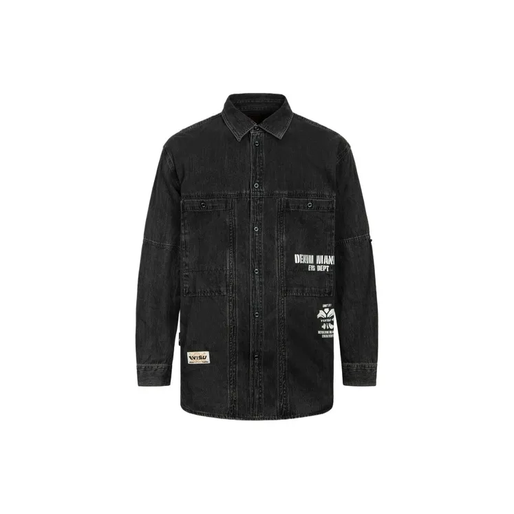 EVISU Shirts Men Denim Black-1