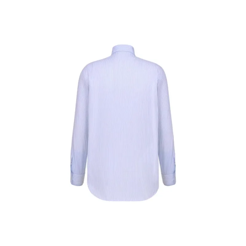 DIOR Homme Striped Collared Long Sleeve Shirt-1
