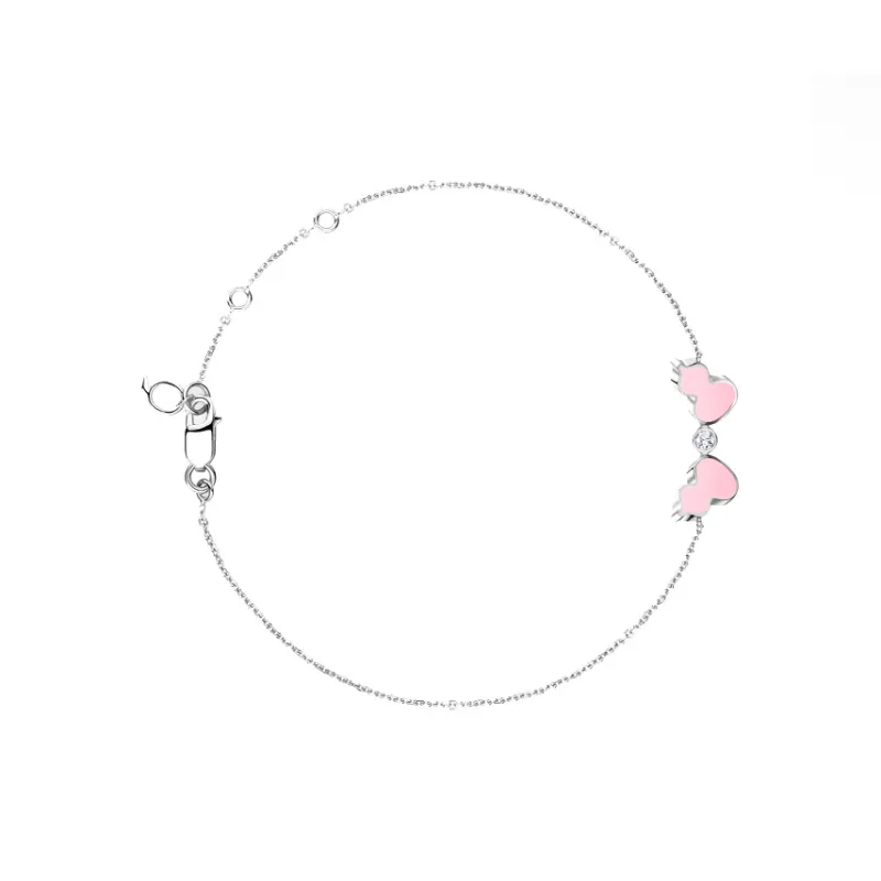 Qeelin 18K White Gold, Diamond Bracelets Women's Silver-2