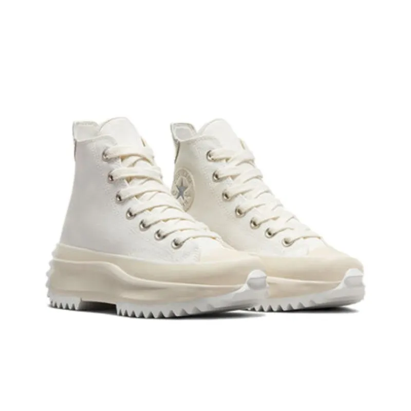 Converse Run Star Hike Wear-resistant And Lightweight High-Top Canvas Shoes Men's White-2