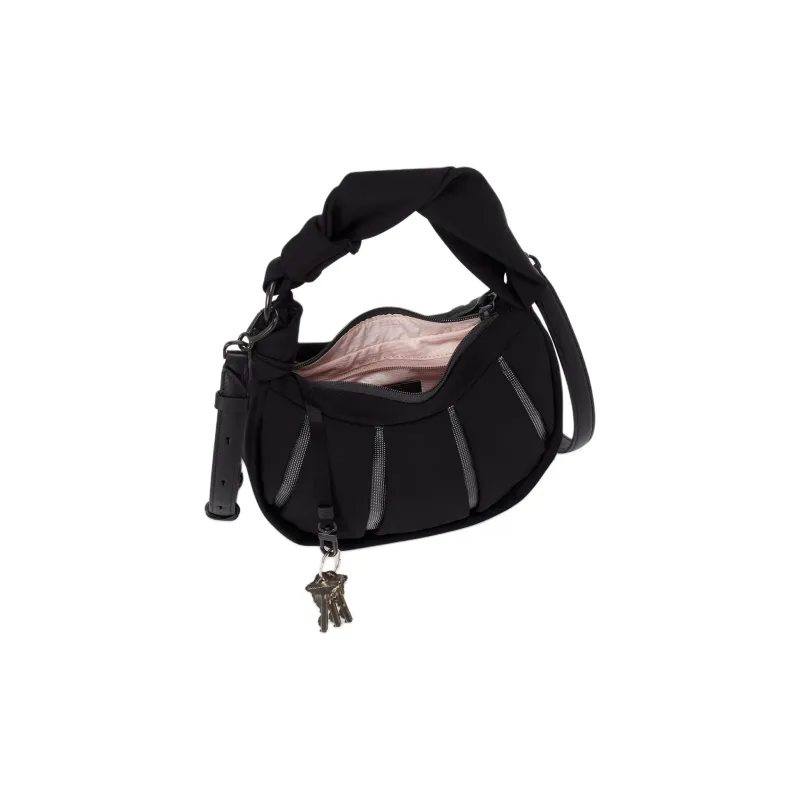 TUMI Leather Shoulder Bag Crossbody Bag Small Size Women's Black-4