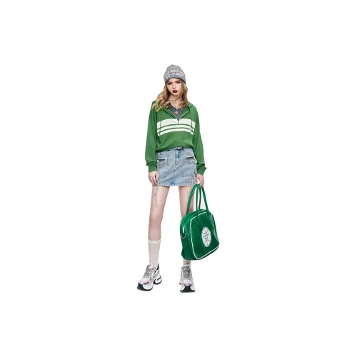 ELF SACK Knitwear Women's Sports Stripes Green