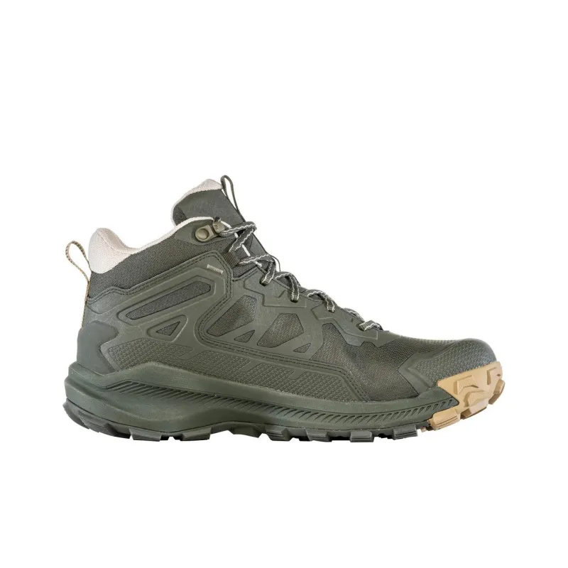 Oboz Footwear Katabatic Cushioned Slip-Resistant Water-Resistant High-Top Hiking Shoes Men's Green-1