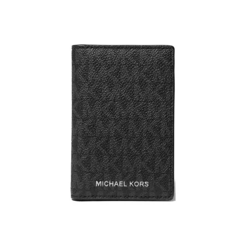MICHAEL KORS Hudson Canvas Card Holder Card Holder Men's Black