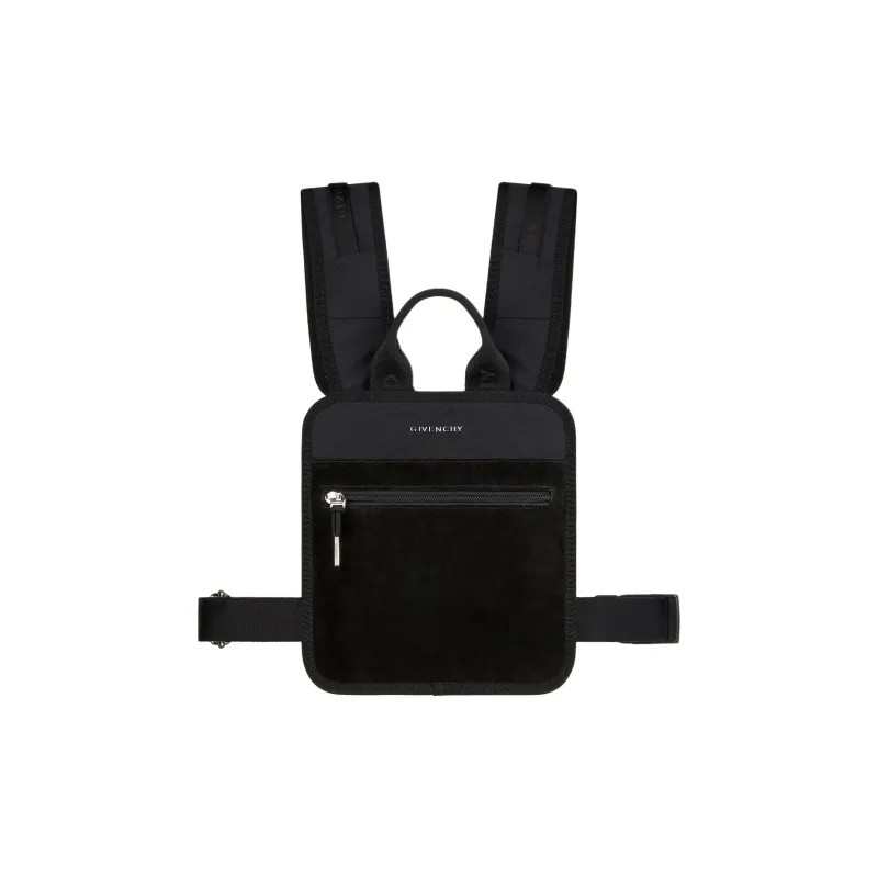 GIVENCHY Suede Camisole Bag Backpack Men's Black-2