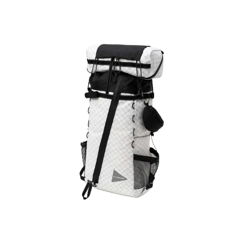 And Wander Recycled Polyester Outdoor Hiking Bag Backpack Regular Unisex Ecru-1