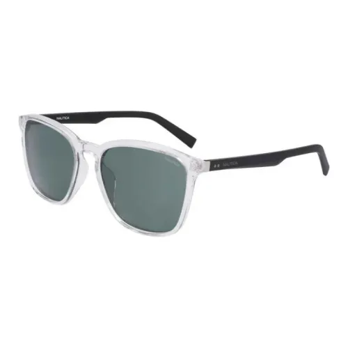 NAUTICA Plate Frame Square Sunglasses Men's White
