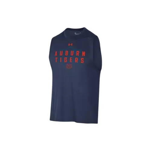 Under Armour Tech Tank Tops Men Navy Blue