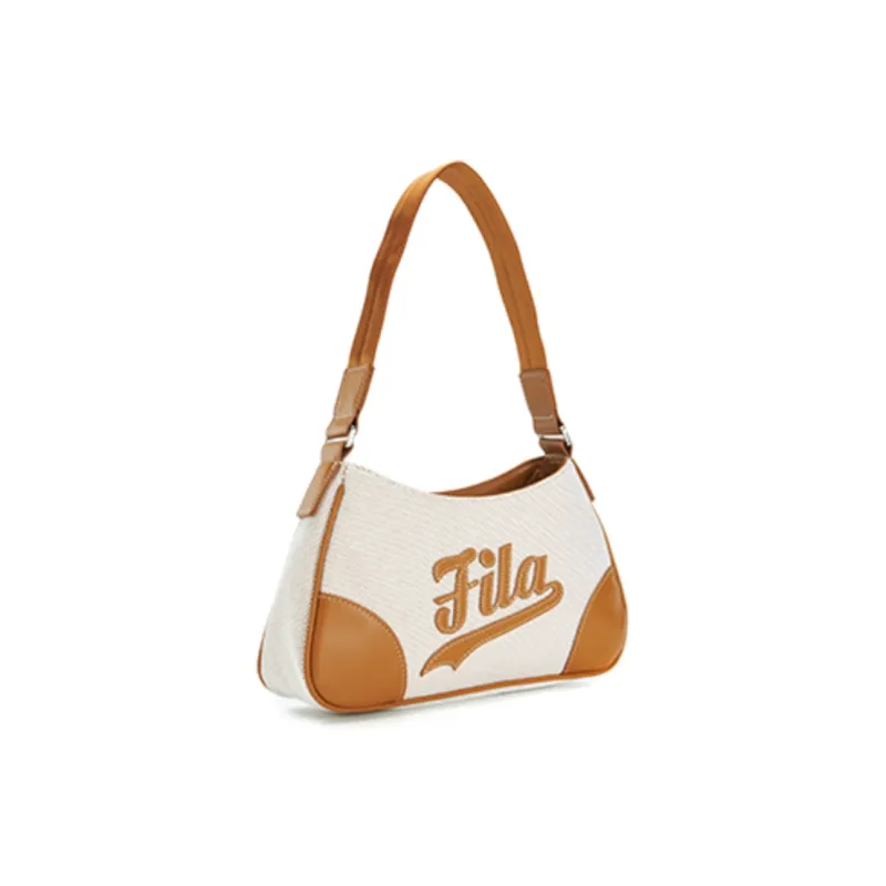 FILA FUSION PU Textile Crossbody Bag Shoulder Bag Women's Quinoa Khaki-3