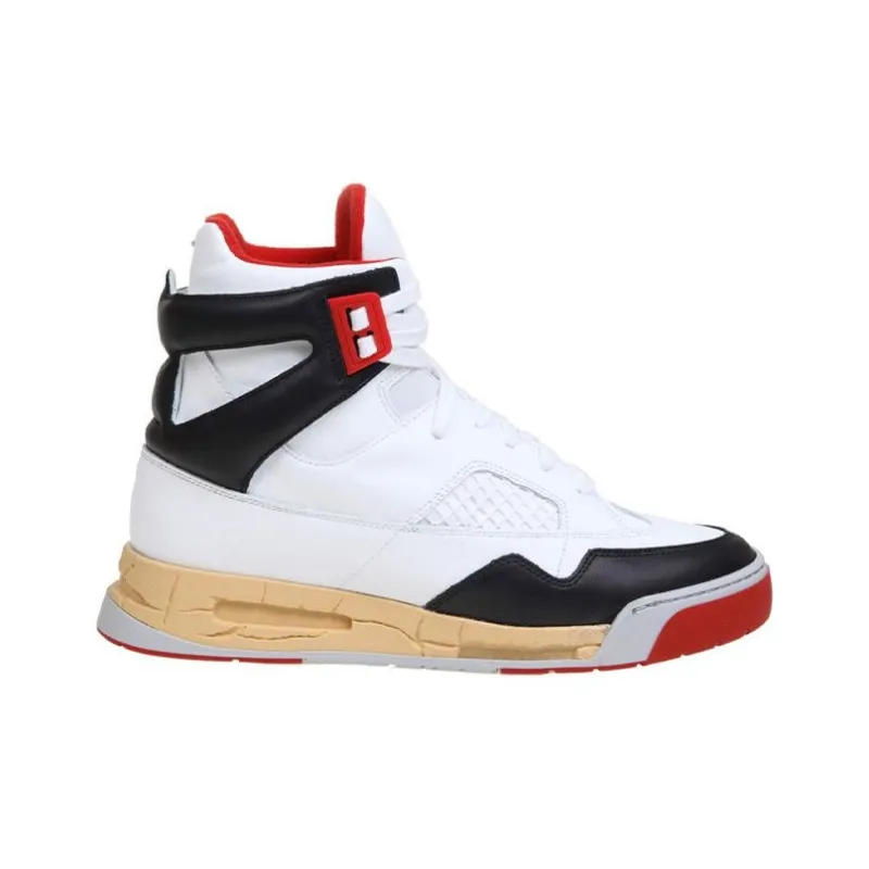 Maison Margiela DDSTCK Anti Slip Wear Resistant High Top Casual Shoes Men's White Red-1