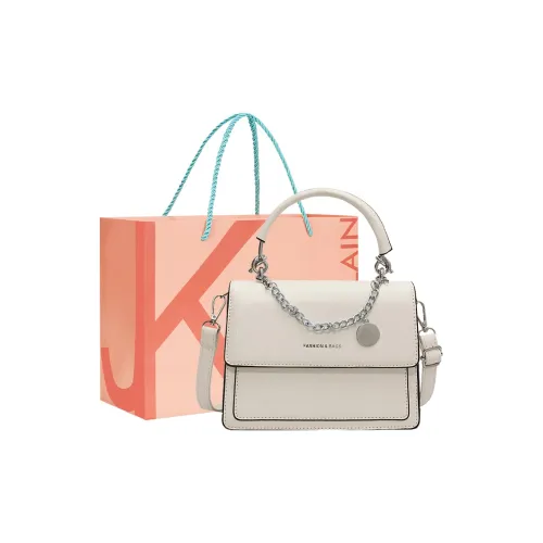 JANE KLAIN PU Small Square Bag Crossbody Handbag Regular Women's White/Black
