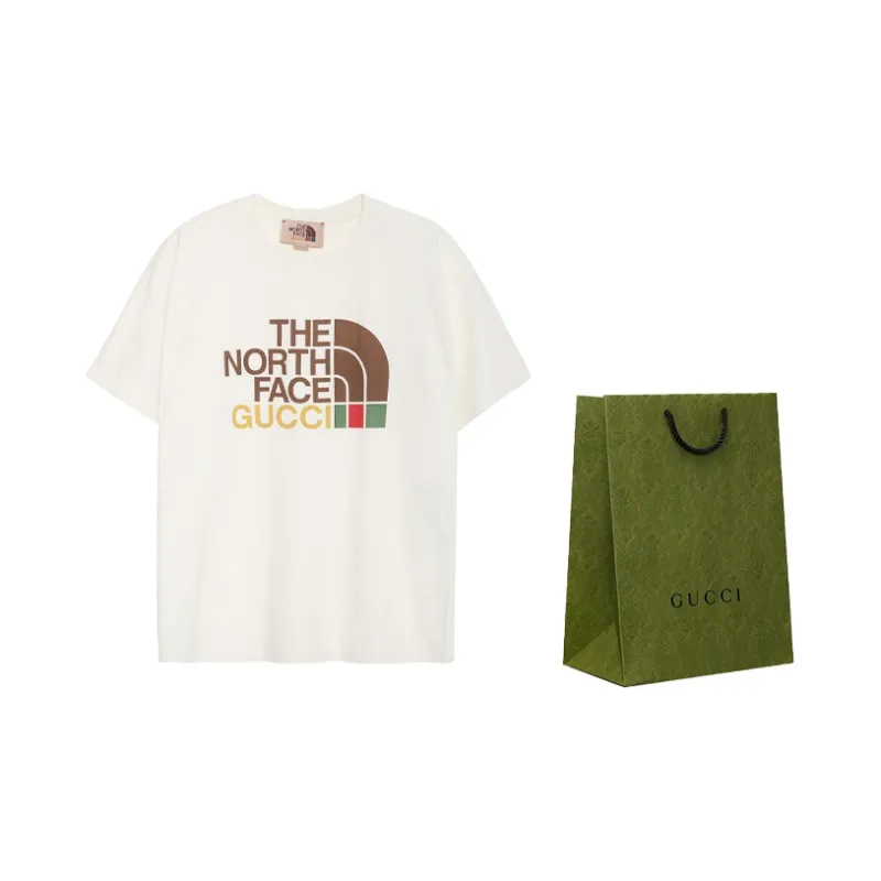 GUCCI x THE NORTH FACE T Shirt Men's Ivory White-2