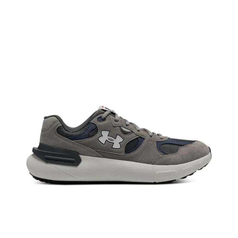 Under Armour Cushioning Anti Slip Wear Resistant Breathability Low Top Casual Running Shoes Unisex Asphalt Gray-1