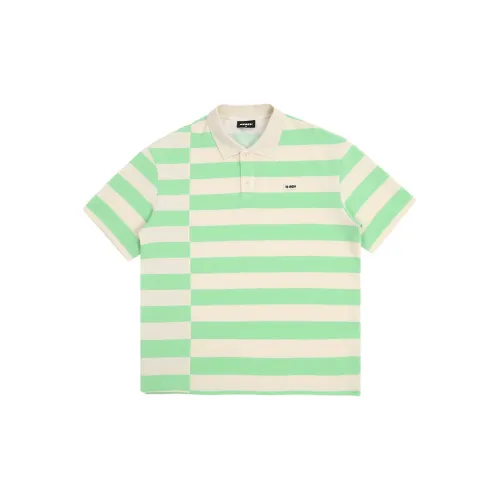 Nerdy Polo Shirts Unisex Light Green