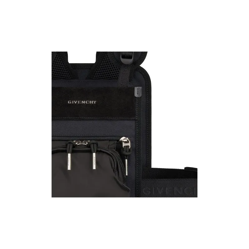 GIVENCHY Suede Camisole Bag Backpack Men's Black-3