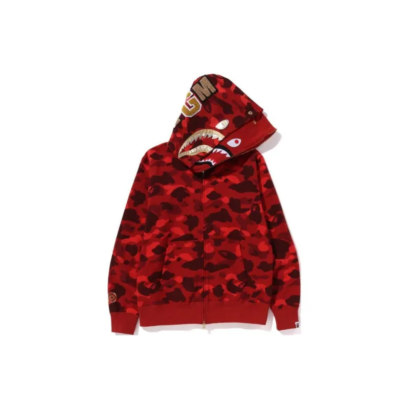 Bape Color Camo Double Shark Full Zip Hoodie SS24-4