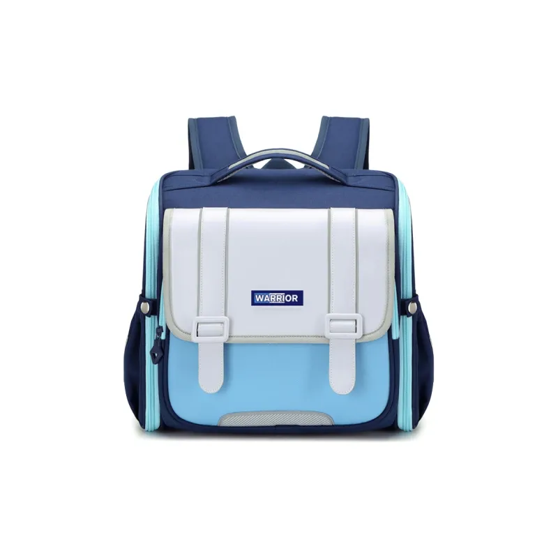 Warrior Polyester White Backpack Regular Men's Blue-0
