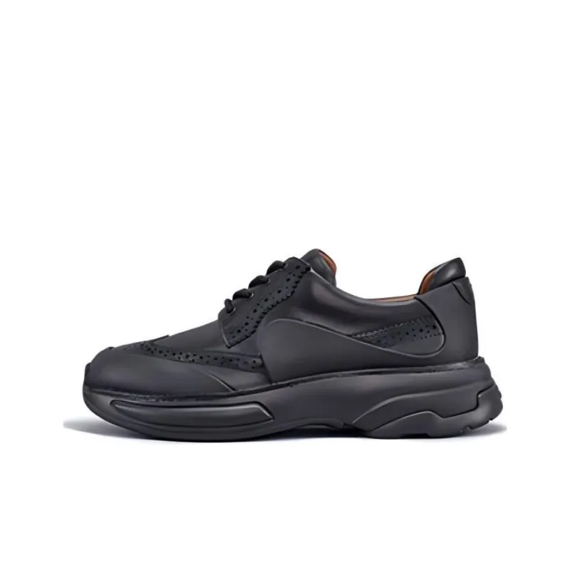 TSUBO GT Oxford Cushioning Wear-Resistant Low-Top Casual Shoes Unisex Black-0