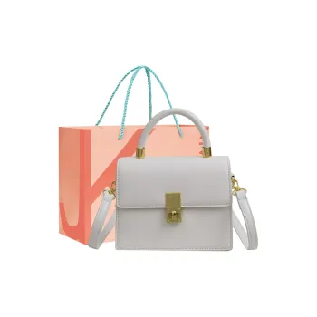 JANE KLAIN PU Small Square Bag One Shoulder Handbag Regular Women's White/Black/Coffee