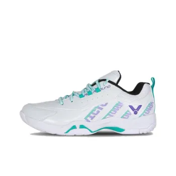 VICTOR Shock Absorbers With Slip Resistant Features Low Top Badminton Shoes Unisex White Purple