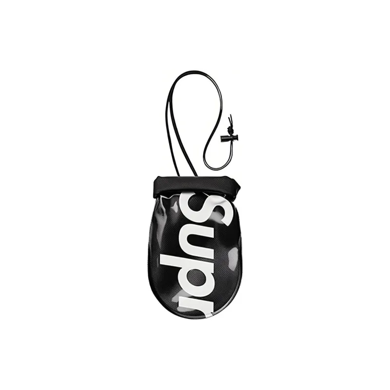 Supreme SS18 PVC Hanging Waterproof Bag With Cell Phone Pocket And Coin Purse Regular Unisex Black-0