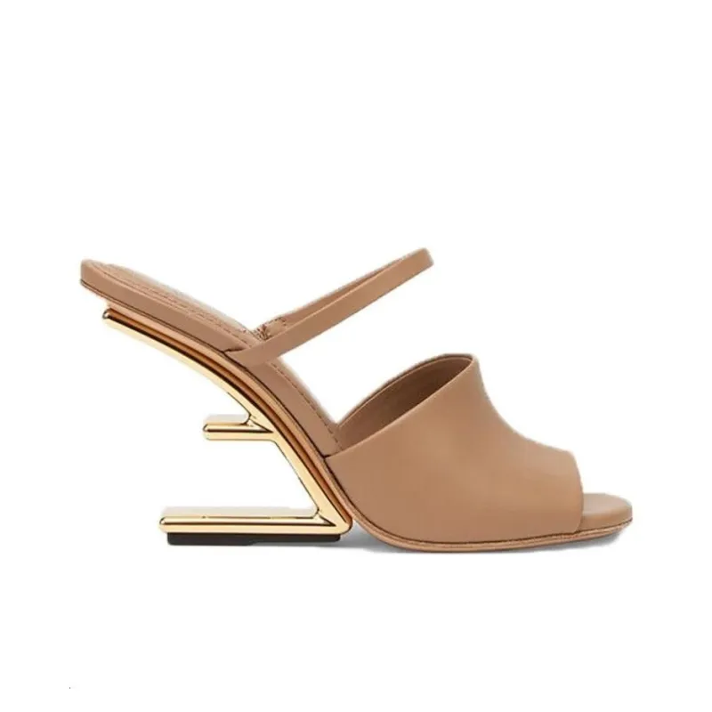 FENDI Fendi First Slide Slippers Women's Beige-1