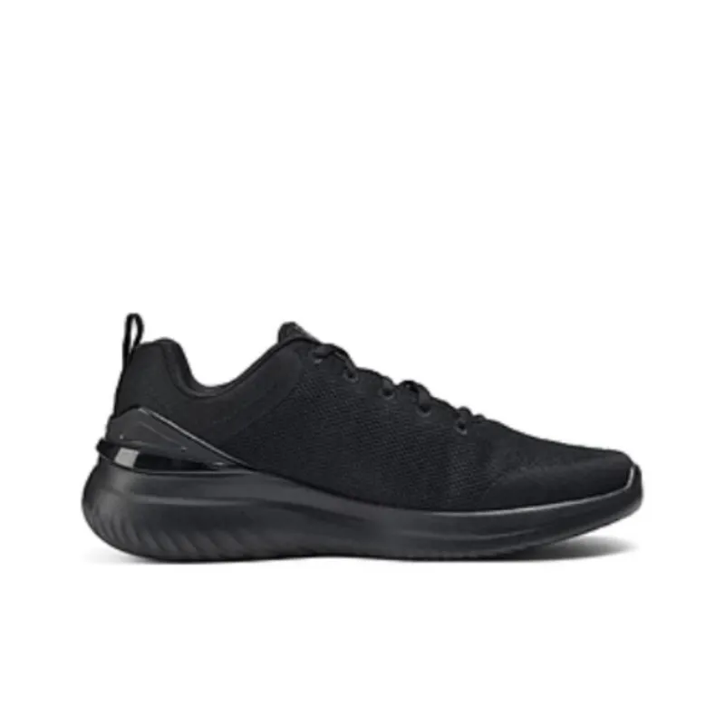 Skechers Cushioning Anti Slip And Wear Resistant Breathable Coverage Low Top Casual Running Shoes Men's Black-1