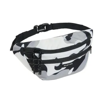BURTON Recycled Polyester One Shoulder Crossbody Fanny Pack Unisex White Camouflage