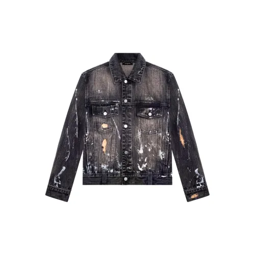 TERRA INCOGNITA Denim Jackets Unisex Retro Black