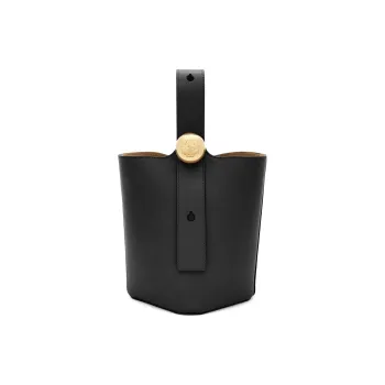 LOEWE Soft Cow Leather Bucket Bag, Shoulder Bag, Crossbody Bag, Handbag Mini Women's Black