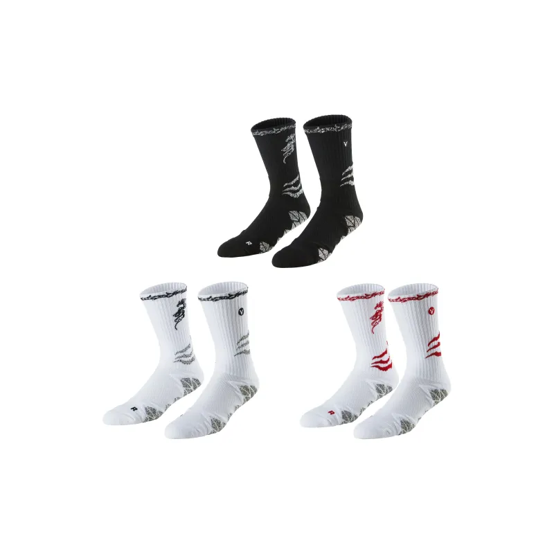 VEIDOORN Year Of The Dragon Series Basketball Socks Unisex Black Gold-23