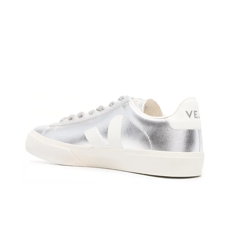 VEJA Campo Stylish Skateboarding Shoes Women's Silver-2