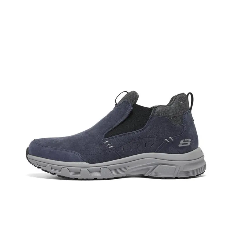Skechers Casual Cushioning Anti-Slip And Wear-Resistant Low-Top Casual Shoes Men's Navy-0