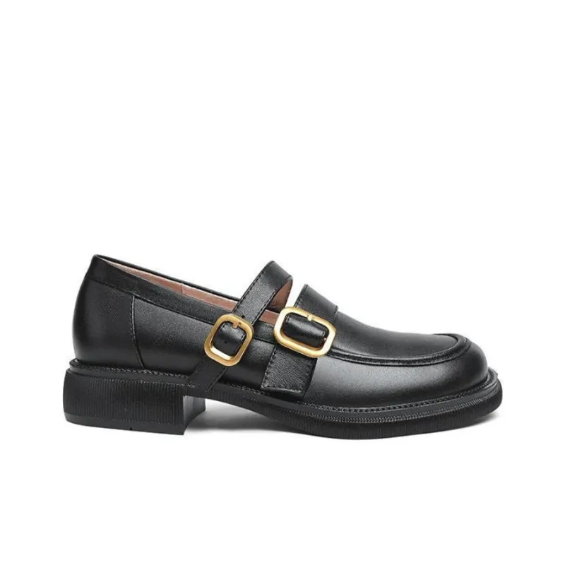Lily Wei Loafers 3.5cm Women's Black-1