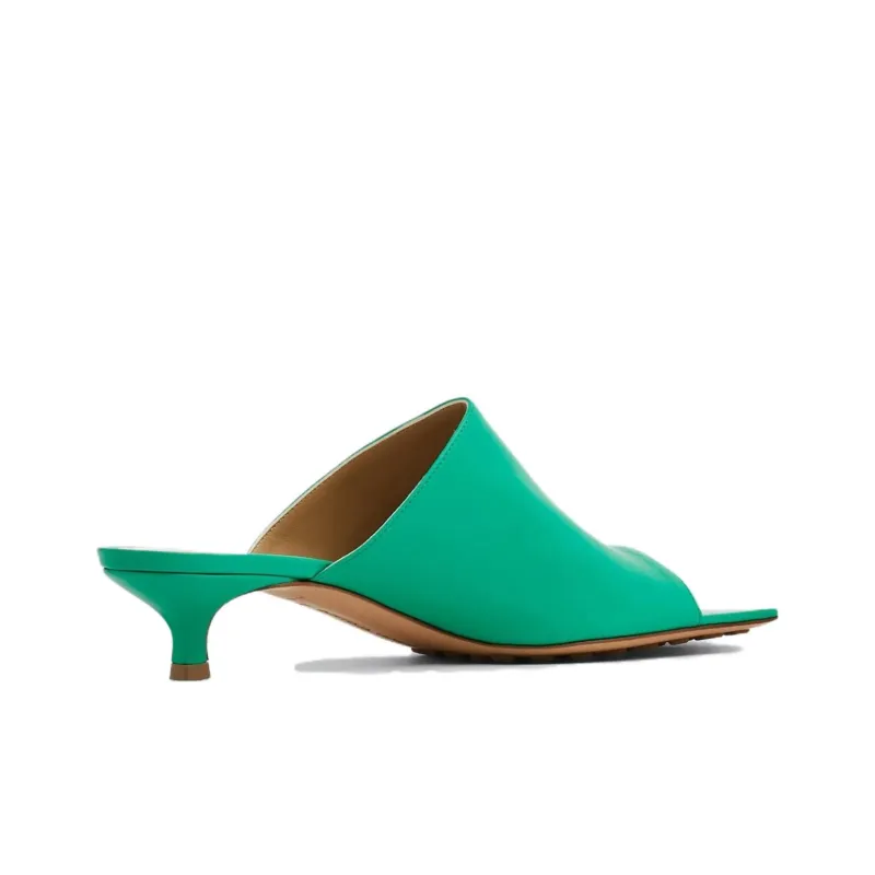 Bottega Veneta Stretch Odor Resistant Slide Slippers Women's Turquoise Color-2