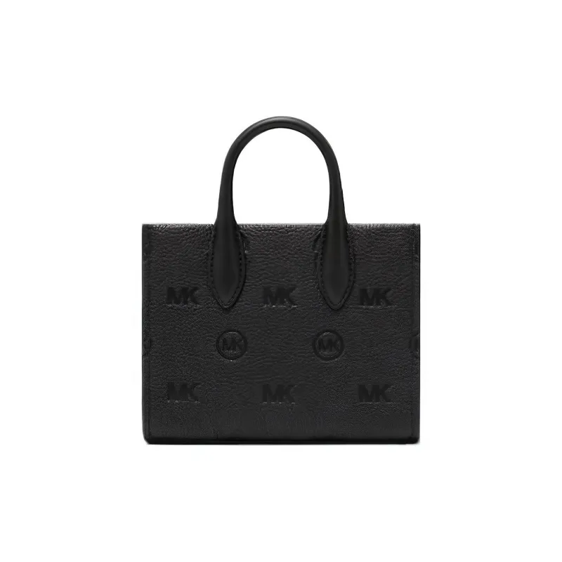 MICHAEL KORS Mirella Cow Leather Shoulder Bag, Crossbody Bag Mini Women's Black-1