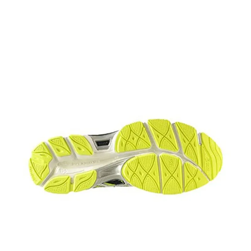 Asics Gel-Cumulus 16 Wear-resistant Non-slip And Breathable Low-Top Running Shoes Men's Black Yellow-4