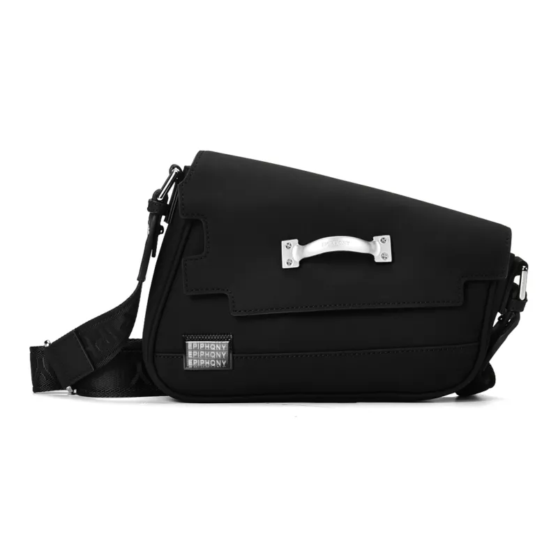 EPIPHQNY Skin Feel Material Shoulder Bag Unisex Black-9