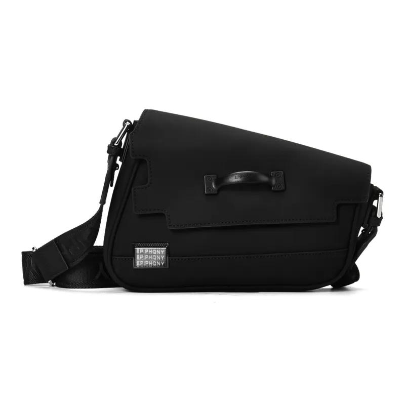 EPIPHQNY Skin Feel Material Shoulder Bag Unisex Black-0
