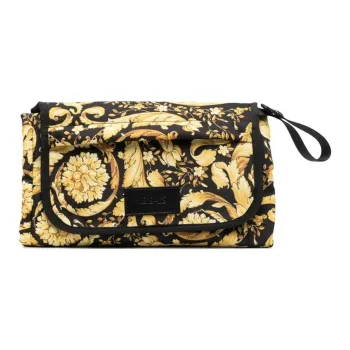 FANSIZHE Polyamide With Polyester With Rubber Diaper Pad Storage Bag Kids' Gold/Pitch Black