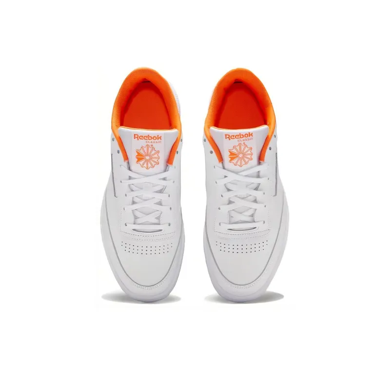 Reebok Club C 85 'White Solar Orange'-4