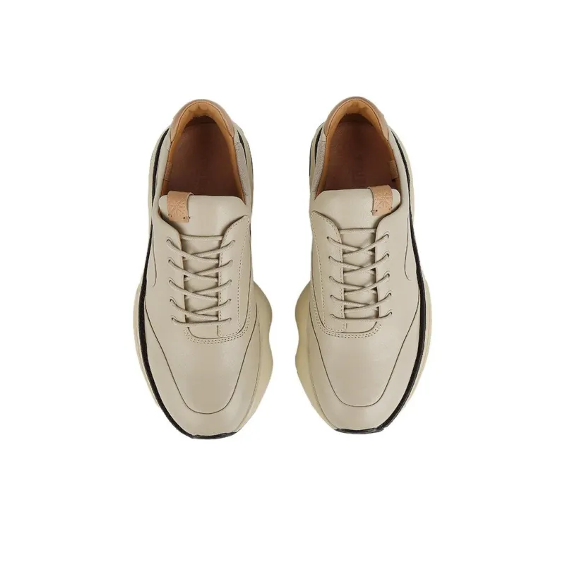 TSUBO GT Semi-Veg Anti-Slip Wear-Resistant Low-Top Casual Shoes Unisex Ecru-2
