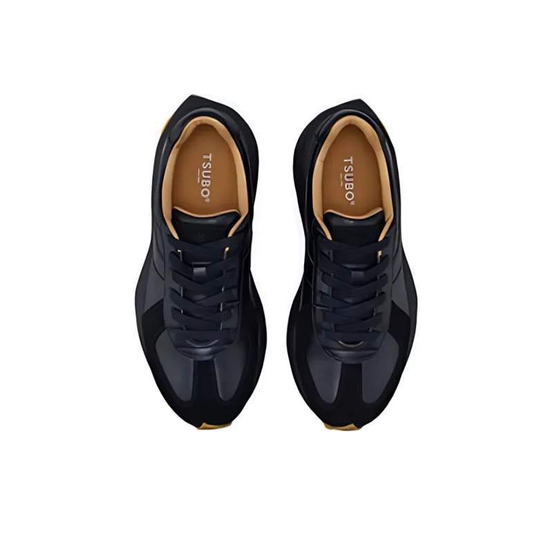 TSUBO CR Gat Cushioning Wear-Resistant Low-Top Casual Shoes Unisex Black-2