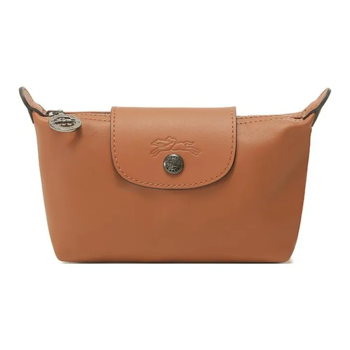 LONGCHAMP Le Pliage Xtra Cow Leather Clutch Regular Women's Cognac-0