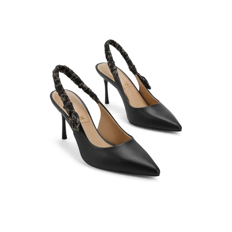 CHARLES&KEITH Small CK Strap Sandals 8.2cm Women's Chalk White/Black-5